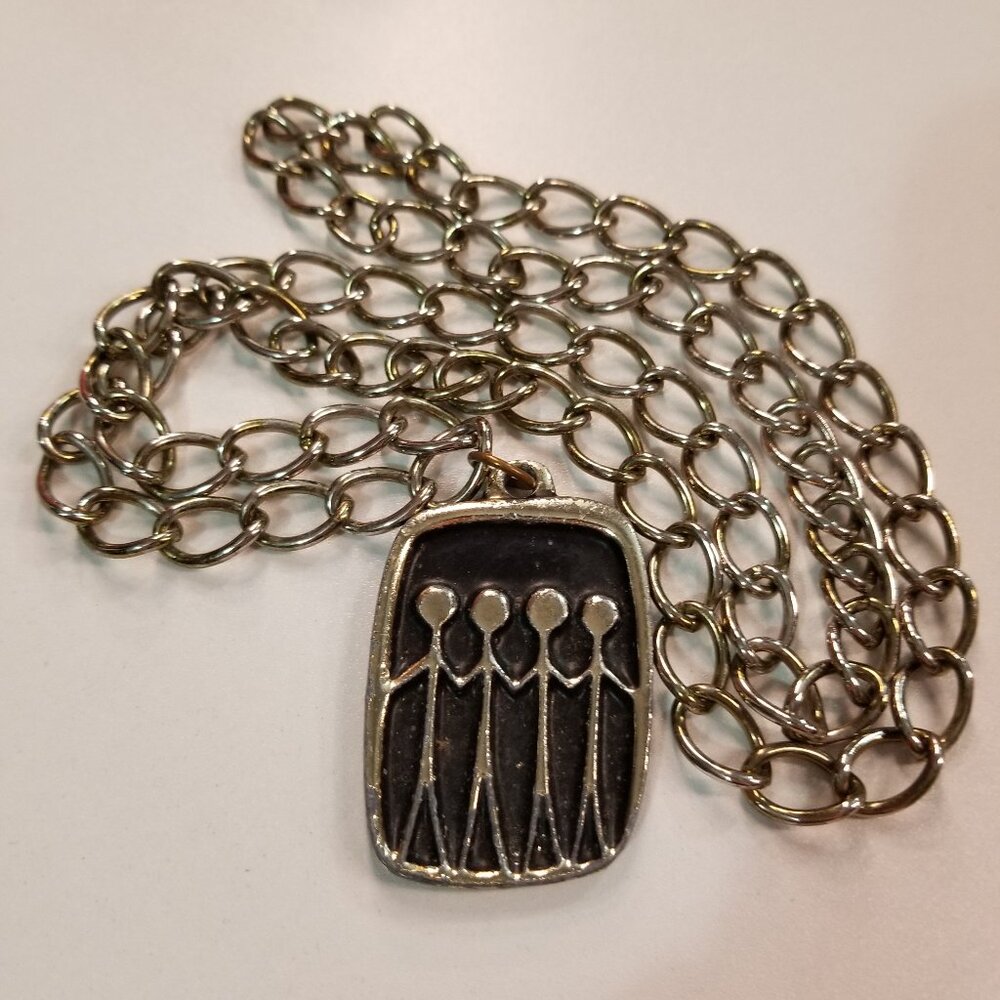 Stick Figure Dog Chain Necklace